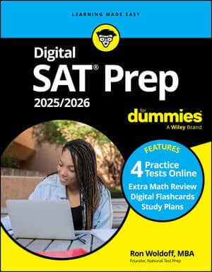 Digital SAT Prep 2025/2026 For Dummies book cover