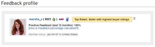 eBay top-rated seller feedback