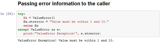 Error Information Exception Python 