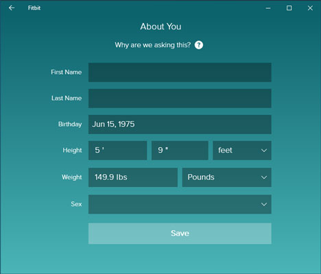 fitbit sign up account