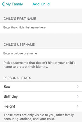 how to set up fitbit for child