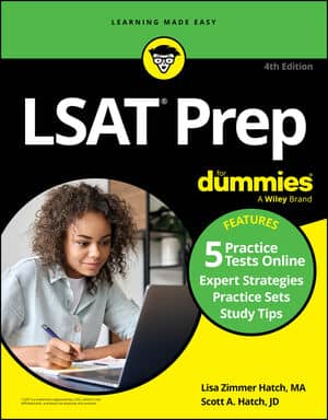 LSAT Prep For Dummies book cover