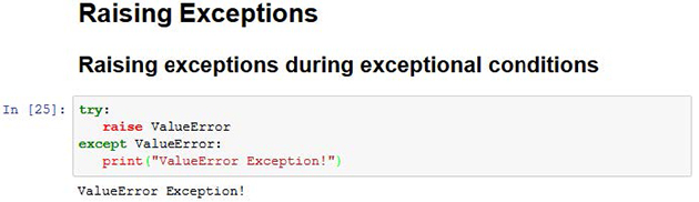 Raising Exceptions Python 