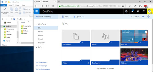 how to check space on onedrive