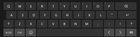 Types of Windows 10 Virtual Keyboards - dummies