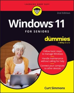 Windows 11 For Seniors For Dummies book cover